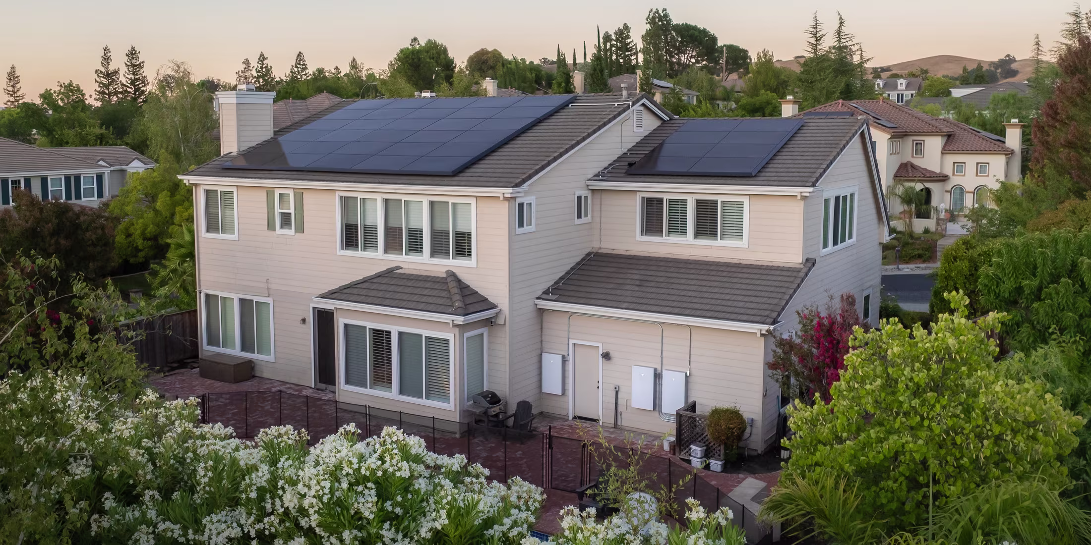 Rooftop solar panels on a Southwest Florida home